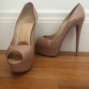 Christian Louboutin nude heels